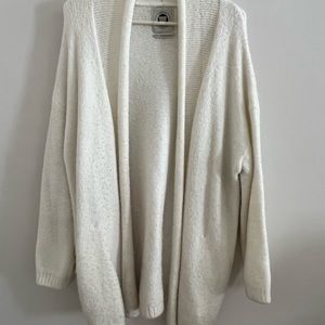 Urban Outfitters White Long Cardigan